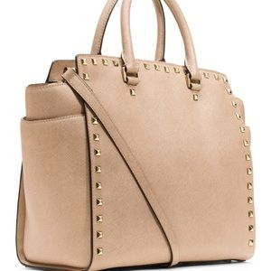 Michael Kors Selma Studded Large Satchel